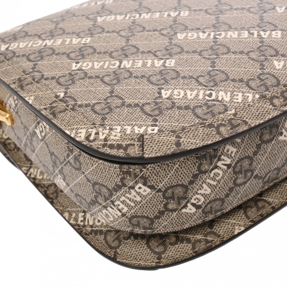 Gucci Horsebit BALENCIAGA Gray Shoulder Bag - Picture 7 of 9